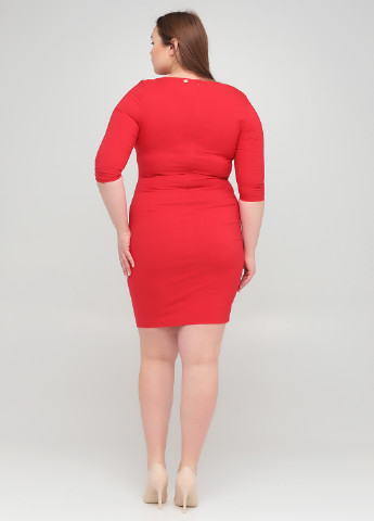 Красное кэжуал платье футляр Sarah Chole однотонное