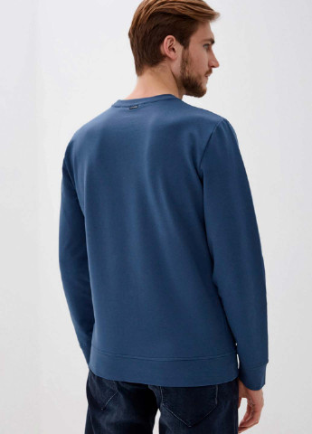 Синій демісезонний светр світшот Antony Morato