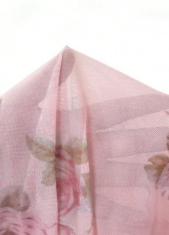 Розовое вечернее платье силуэтная, с юбкой-солнце, с открытой спиной SHEIN розы