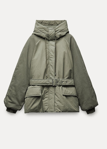 Оливковая демисезонная куртка Zara