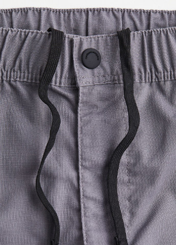 Серые кэжуал демисезонные брюки H&M