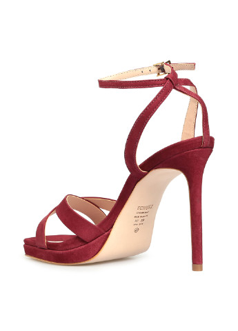 Бордовые босоножки Schutz с ремешком