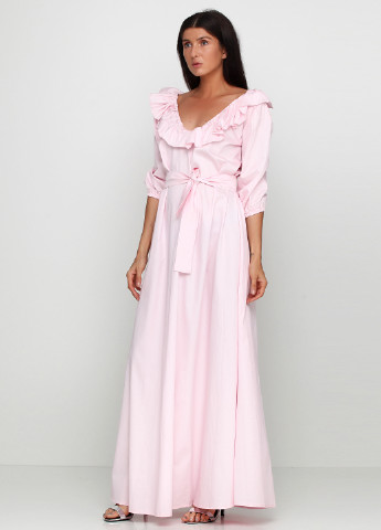Розовое кэжуал платье Elena Pokalitsina однотонное