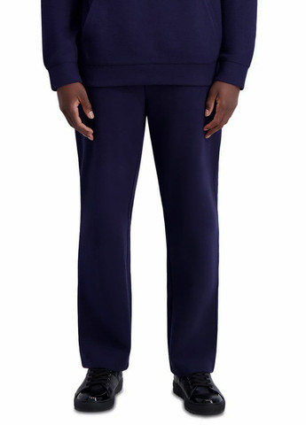 Синие спортивные, кэжуал демисезонные прямые брюки Karl Lagerfeld