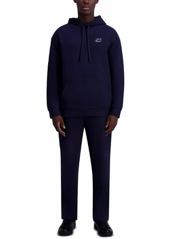 Синие спортивные, кэжуал демисезонные прямые брюки Karl Lagerfeld