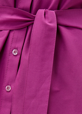 Фуксинова (кольору Фукія) кежуал сукня сорочка KOTON однотонна