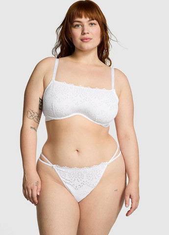 Белый бюстгальтер Victoria's Secret с косточками полиамид