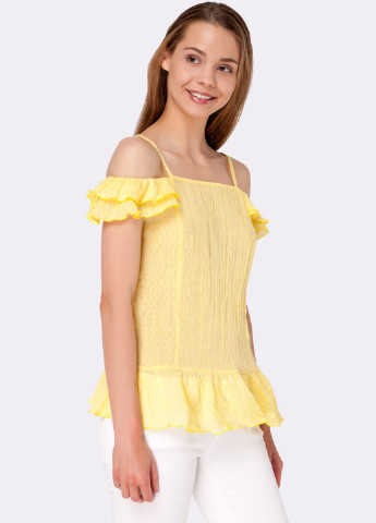 Жовта літня блуза Cat Orange