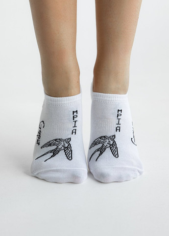 Белые носки Gepur рисунки (346046613)