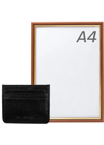 Мужской кожаный картхолдер (FUL28601-black) 10,6х9х0,3 см Smith&Canova (253174207)