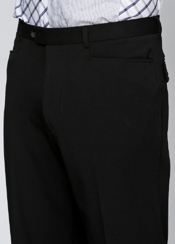 Черные классические демисезонные прямые брюки Bocodo