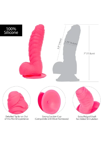 Фаллоимитатор - Tom 7" Dildo With Balls - Pink ADDICTION (254151928)