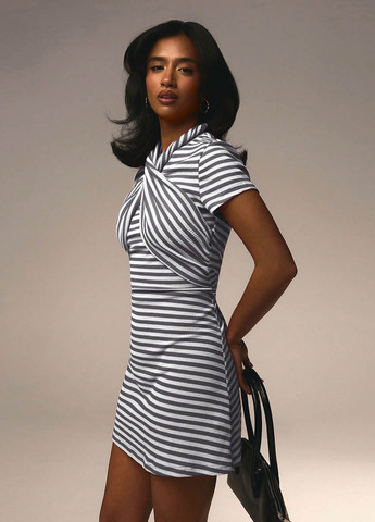 Сіра кежуал сукня а-силует SHEIN в смужку