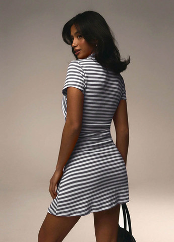 Сіра кежуал сукня а-силует SHEIN в смужку