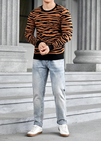 Комбинированный зимний джемпер джемпер SHEIN