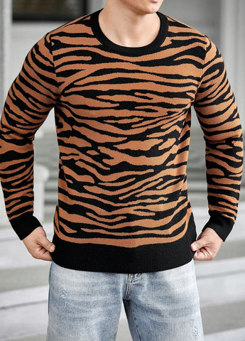 Комбинированный зимний джемпер джемпер SHEIN