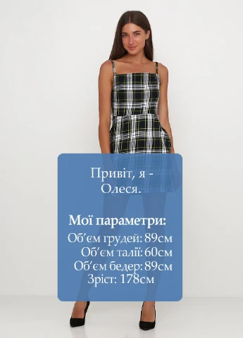 Чорна кежуал сукня Nasty Gal в клітинку