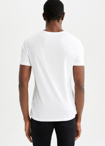 Біла футболка DeFacto