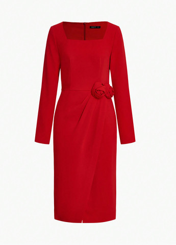 Червона вечірня сукня футляр SHEIN однотонна