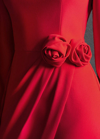 Червона вечірня сукня футляр SHEIN однотонна