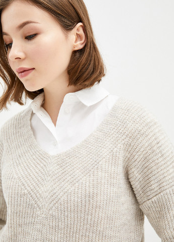 Бежевий демісезонний пуловер пуловер Sewel