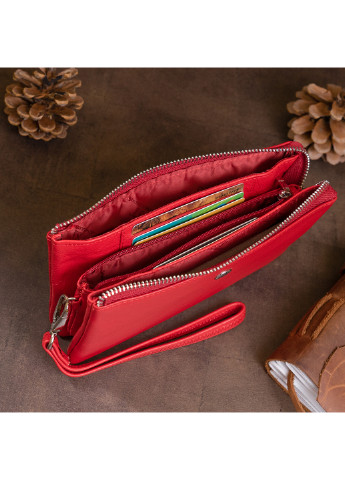 Жіночий шкіряний гаманець-клатч 19,2х10х2 см st leather (252127162)
