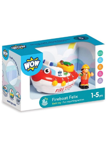 Развивающая игрушка Пожарная лодка Феликс (01017) WOW TOYS (254065502)