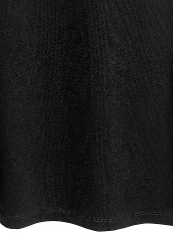 Спідниця H&M а-силует однотонна чорна кежуал трикотаж