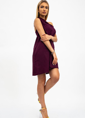 Фіолетова кежуал сукня на одне плече, а-силует Ager однотонна