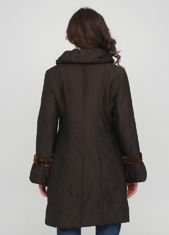 Темно-коричнева демісезонна куртка Bertocci Fourrures