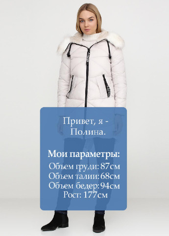 Белая зимняя куртка Z Design