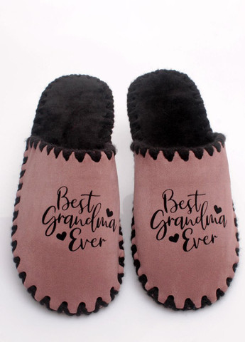 Розово-коричневые тапочки Family Story