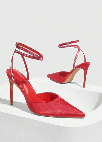 SHEIN Туфлі туфлі-човники червоний з текстиль, китай — демісезон (367802506)