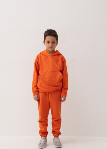 Оранжевый демисезонный детский спортивный повседневный костюм Kindamor весна-осень 2022