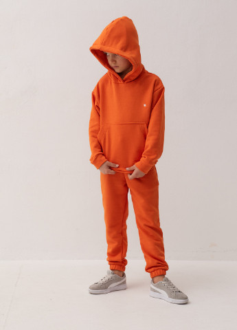 Помаранчевий демісезонний дитячий спортивний повсякденний костюм Kindamor Original 2025