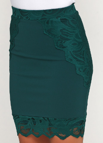 Зеленая кэжуал фактурная юбка H&M карандаш