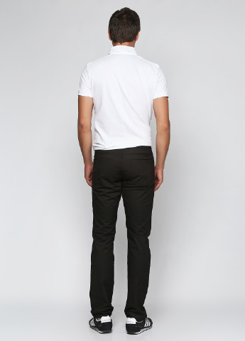 Черные кэжуал демисезонные со средней талией брюки J.Zone