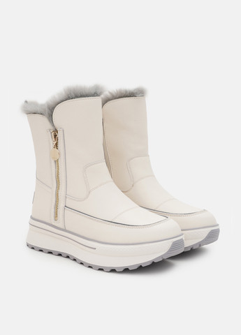 Зимние ботинки Lola Andy с аппликацией, с мехом, с белой подошвой, волнистая подошва