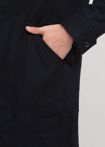 Темно-синее демисезонное Пальто однобортное Drykorn