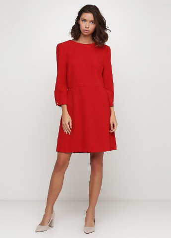 Красное кэжуал платье Warehouse однотонное