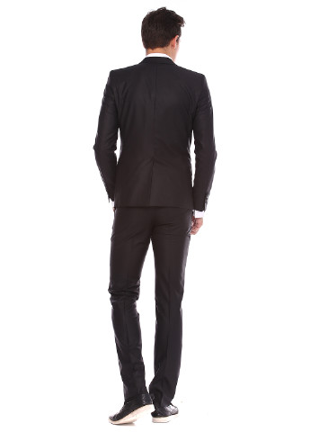 Чорний демісезонний костюм (піджак, штани) брючний VD One