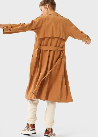 Плащ Stradivarius тренчкот на пуговицах демисезон (247446855)
