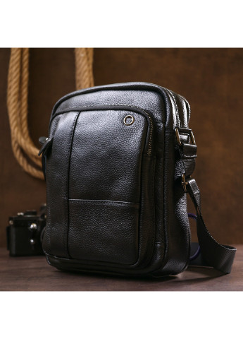Чоловіча шкіряна дорожня сумка 21х27х9 см Vintage (253490740)