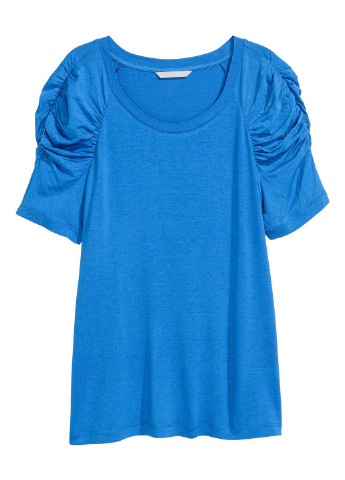 Синяя кэжуал футболка H&M