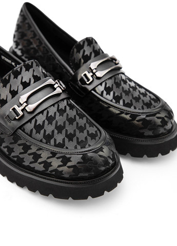 Respect Туфли лоферы черный з натуральный велюр, украина — демисезон (306619519)