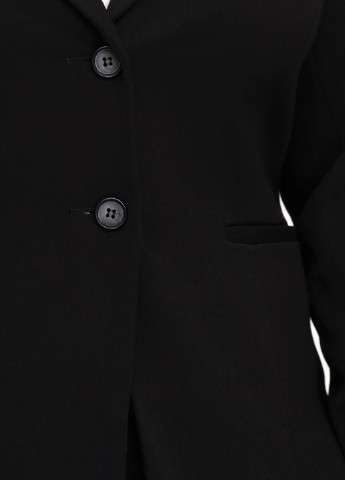 Костюм (жакет, юбка) Elton однотонный чёрный кэжуал