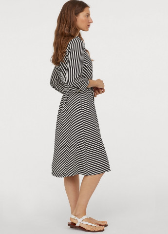 Чорно-білий кежуал сукня H&M