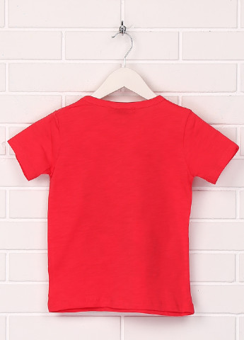 Червона літня футболка з коротким рукавом Cigit