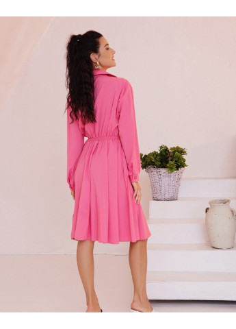 Рожева повсякденний сукня 13491 m бірюзовий ISSA PLUS однотонна