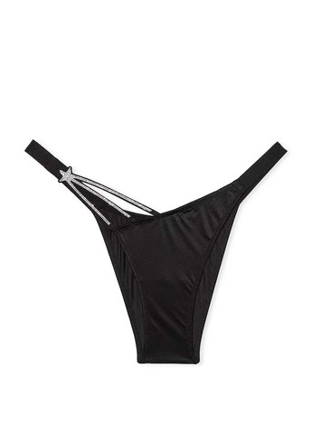 Черный демисезонный комплект (корсет, трусики) Victoria's Secret